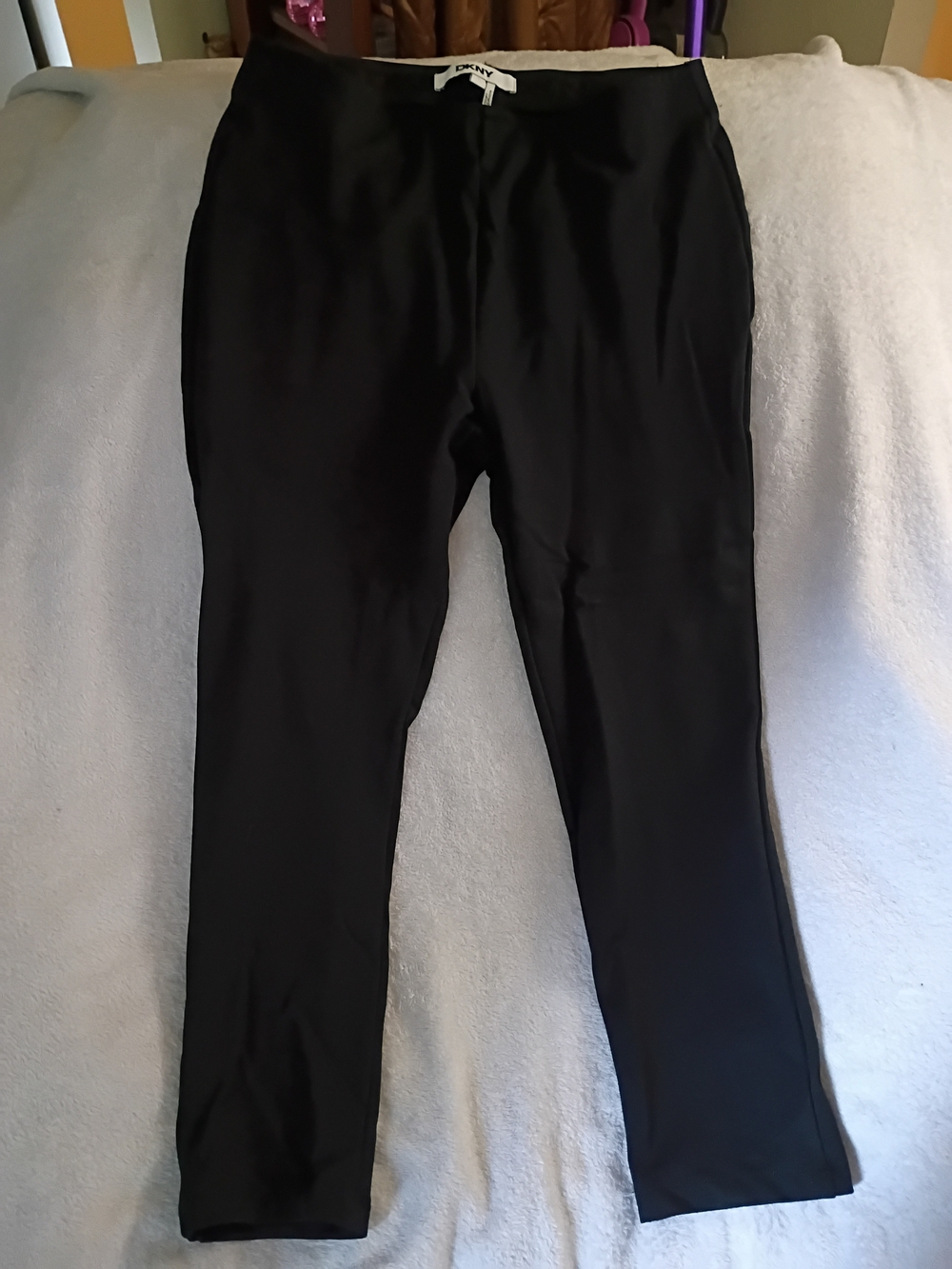 DKNY Black Straight-Leg Ponte Pants